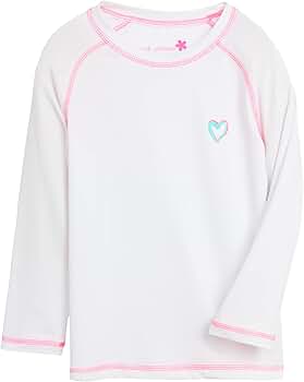 Amazon.com: Pink Platinum Girls Rash Guard - UPF 50+ Long